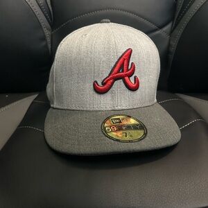 Atlanta Braves Gray 59FIFTY Cap Size 7 1/8